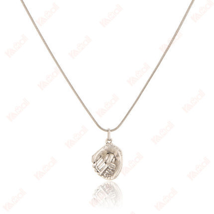 silver necklace hip hop style